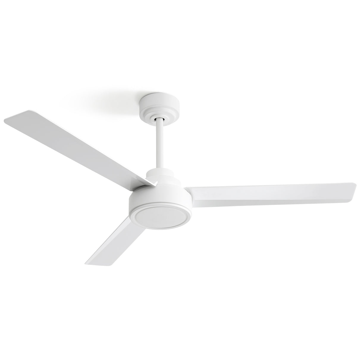 52-Inch White ABS Remote Control Ceiling Fan Without Light