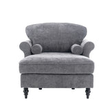 Chenille Oversized Foam Recliner Sofa With Removable Cushions - Omega Lifestyles
