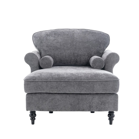 Chenille Oversized Foam Recliner Sofa With Removable Cushions - Omega Lifestyles