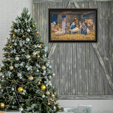 Framed Multicolor Nativity Wall Art Home Decor - Omega Lifestyles