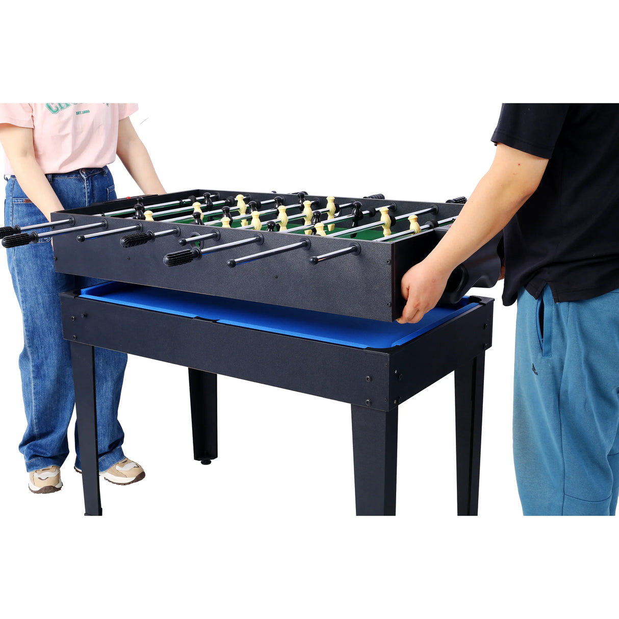 5-in-1 Multi-Game Table Billiards Foosball Ping Pong Basketball - Omega Lifestyles