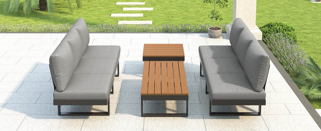 Adjustable Reclining Outdoor Sectional Patio Furniture Set - Omega Lifestyles