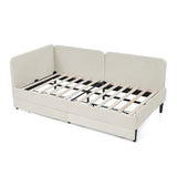 Twin Velvet Upholstered Platform Bed Frame With Storage - Omega Lifestyles