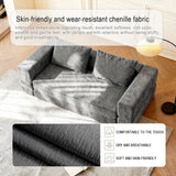 Memory Foam Convertible Sofa Bed With Chenille Upholstery - Omega Lifestyles