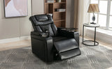 Power Reclining PU Leather Home Theater Recliner Chair - Omega Lifestyles