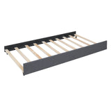 Full Upholstered Platform Bed With Trundle And Drawers - Omega Lifestyles