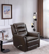 Manual Swivel Top Grain Leather Recliner Chair - Omega Lifestyles