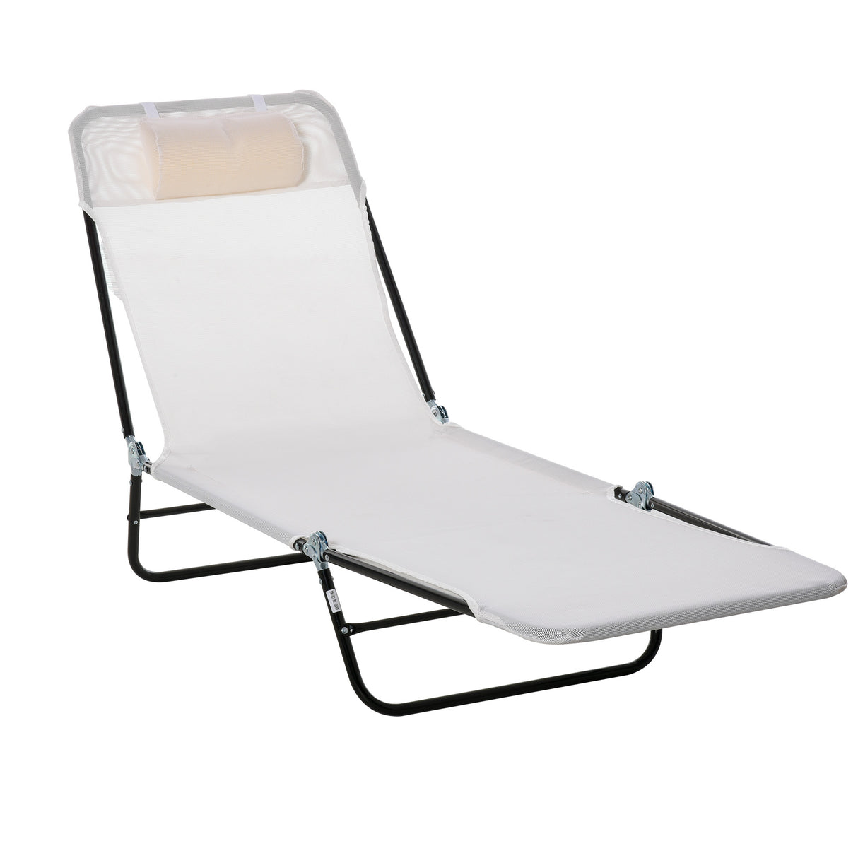 Outdoor Folding Adjustable Reclining Pool Lounge Chair