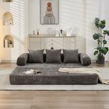 Comfy Convertible Chenille Folding Floor Sofa Bed - Omega Lifestyles