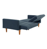 Adjustable Fabric Sofa With Wood Frame Navy - Omega Lifestyles