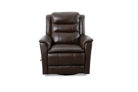 Manual Swivel Top Grain Leather Recliner Chair - Omega Lifestyles
