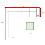 10-Piece Outdoor Wicker Conversation Set With Sunbrella Cushions - Omega Lifestyles