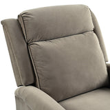 Light Brown Velvet 360° Swivel Adjustable Backrest Recliner - Omega Lifestyles