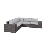 7-Piece Fully Assembled Weather-Resistant Rattan Sectional Seating