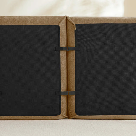 Modular Velvet 4-Seat Boneless Sectional Sofa With Ottomans - Omega Lifestyles