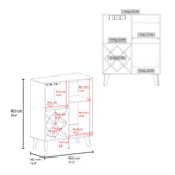 Angela Particle Board Wine Rack Storage Cabinet - Omega Lifestyles