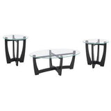 48-Inch Oval Tempered Glass Coffee Table - Sleep Galleria