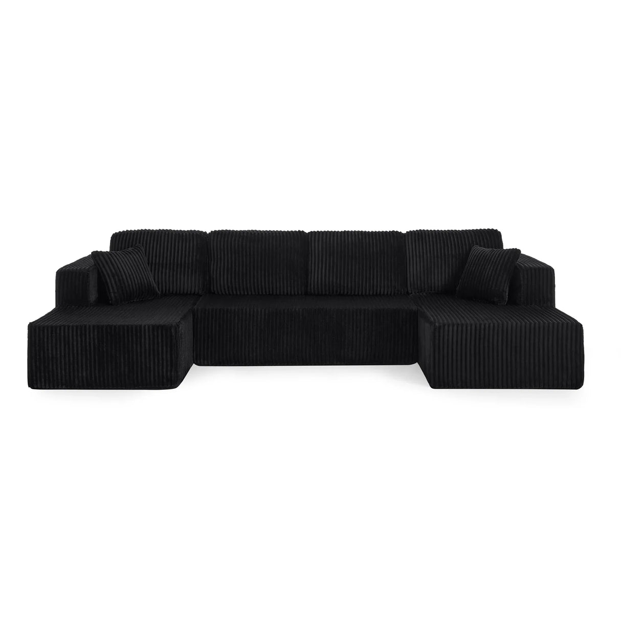 Modern Minimalist U-Shape Modular Sectional Sofa Set - Omega Lifestyles