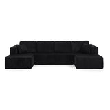 Modern Minimalist U-Shape Modular Sectional Sofa Set - Omega Lifestyles
