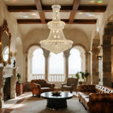 32-Inch French Empire Crystal Chandelier With 27 LED Lights - Omega Lifestyles