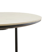 Small Round Waterproof Sintered Stone End Table - Omega Lifestyles