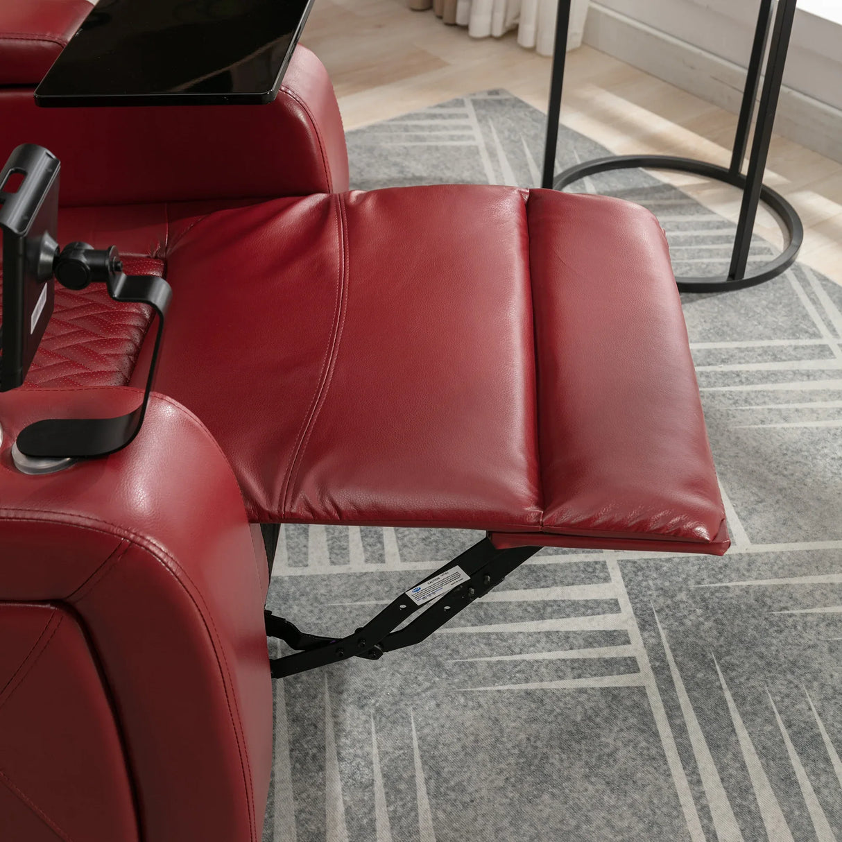 Power Recliner Chair PU Leather With USB Tray Table - Omega Lifestyles