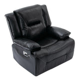 360-Degree Swivel Manual Rocking Leather Gel Recliner Chair - Omega Lifestyles