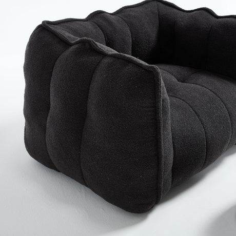 Soft Chenille High Resilient Foam Bean Bag Chair - Omega Lifestyles