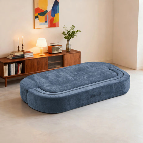 Modern Convertible Foam-Filled Sleeper Sofa Bed With Pillows - Omega Lifestyles