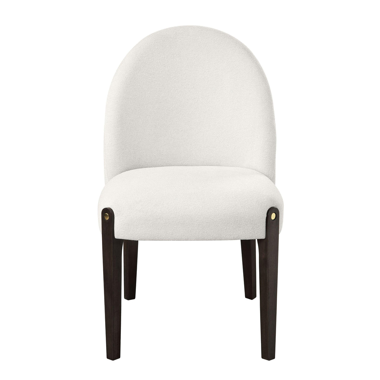 Set of 2 Beige Fabric Upholstered Side Chairs - Omega Lifestyles