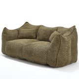 Dual Chenille Bean Bag Chair With High Resilience Foam Core - Omega Lifestyles