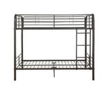Gunmetal Full Over Full Metal Bunk Bed Frame - Omega Lifestyles