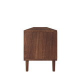 Modern 78-Inch Solid Wood Media Console TV Stand - Omega Lifestyles