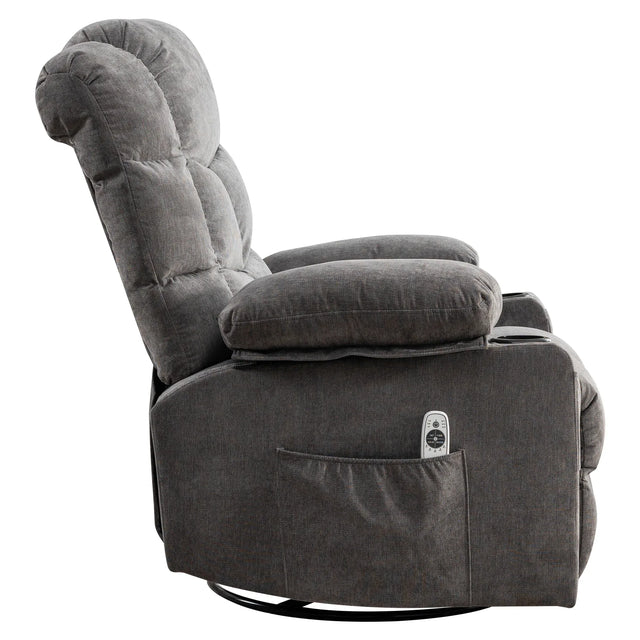 Oversized Soft Massage Recliner Chair With Heating - Omega Lifestyles
