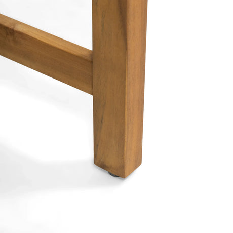 Pair Of Acacia Wood And Wicker Dining Chairs - Omega Lifestyles