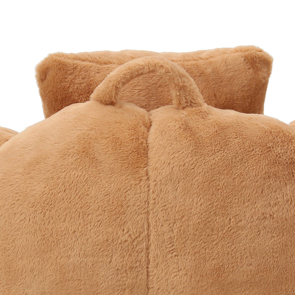 Oversized Soft Faux Fur Foam-Filled Bean Bag Chair - Omega Lifestyles