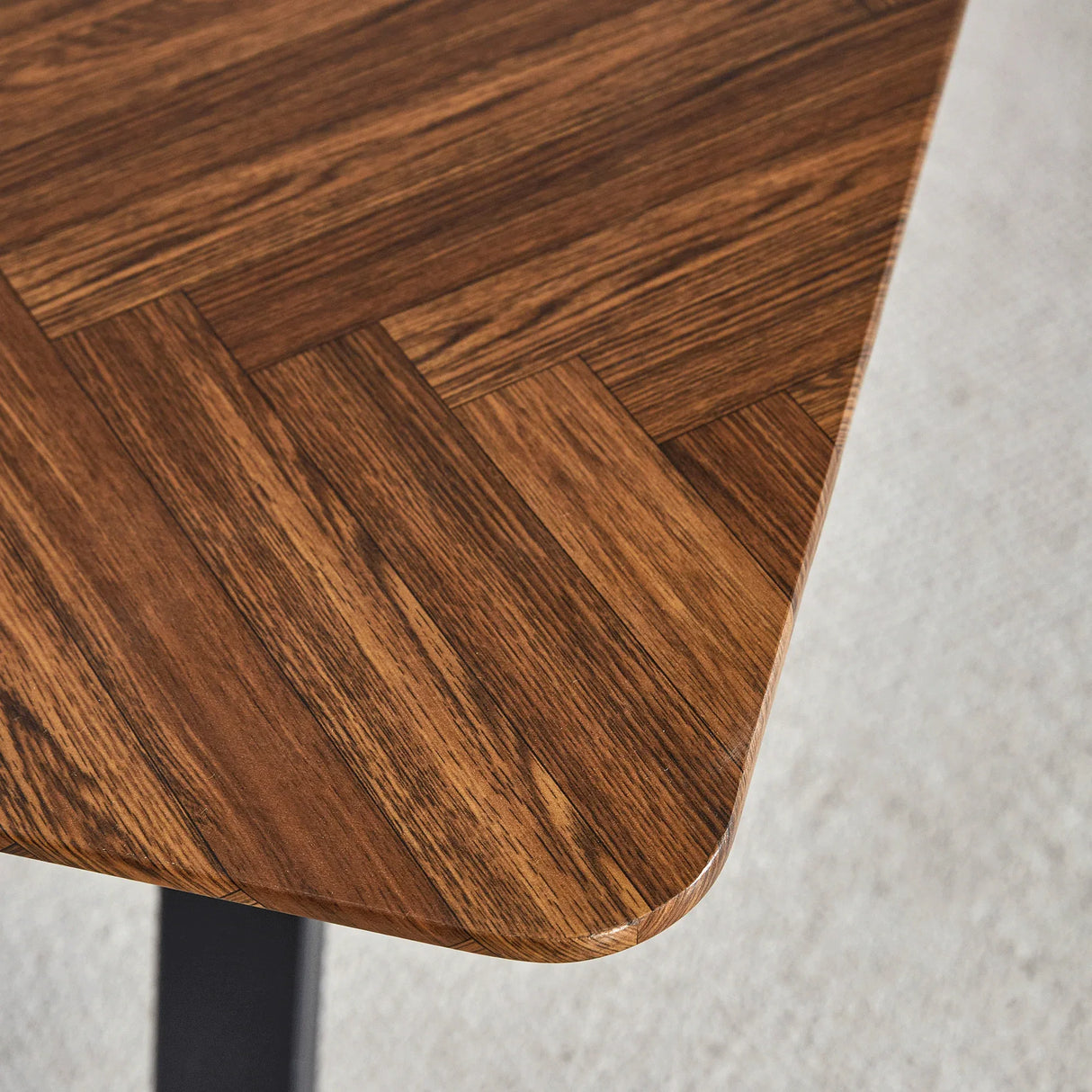 Transferred Walnut Leg Suede Backrest Dining Chair And Table Set - Omega Lifestyles