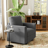 Modern Curved Arm Memory Foam Single Sofa Chair - Omega Lifestyles