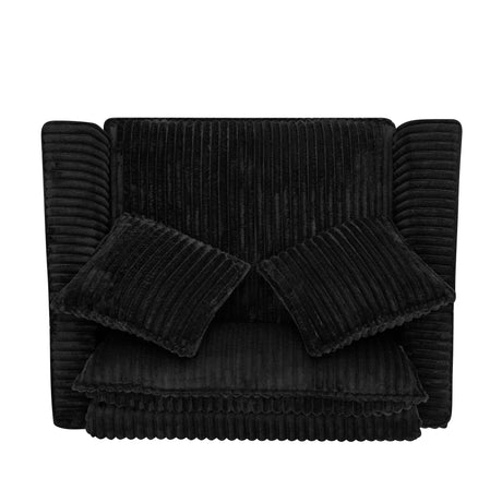 Corduroy Foam Lazyman Sofa Chair With Armrests - Omega Lifestyles