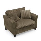 Corduroy Ergonomic Back Support Lazyman Sofa Chair - Omega Lifestyles