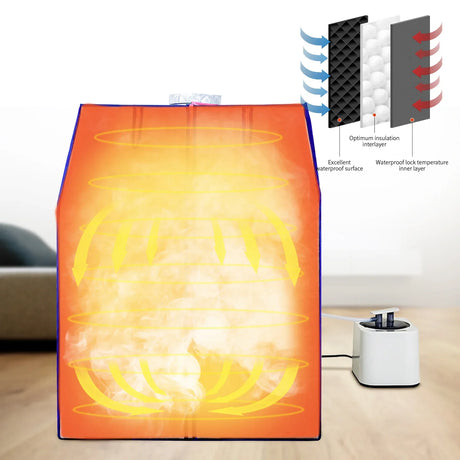 Portable Home Steam Sauna Tent With Chair And Remote - Omega Lifestyles