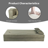 Foldable Memory Foam Soft 75-Inch Sofa Bed with Pillows - Omega Lifestyles