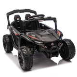 24V Kids Remote Control Black Ride On UTV - Omega Lifestyles