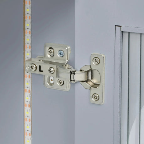 Rolling Kitchen Island With Extended Table Power Outlets LED Lights - Omega Lifestyles