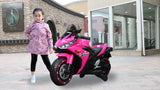 12V Kids Ride-On Motorcycle With Manual Throttle Training Wheels - Omega Lifestyles