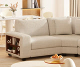 Modern Modular Three-Seat Wood Frame Pillow Back Sofa - Omega Lifestyles