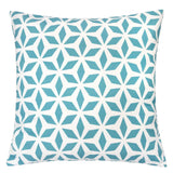 Outdoor Blue Weather-Resistant Polyester Accent Pillow 20x20 - Omega Lifestyles