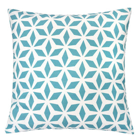 Outdoor Blue Weather-Resistant Polyester Accent Pillow 20x20 - Omega Lifestyles