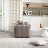 Chenille High Resilience Foam Cozy Bean Bag Chair - Omega Lifestyles