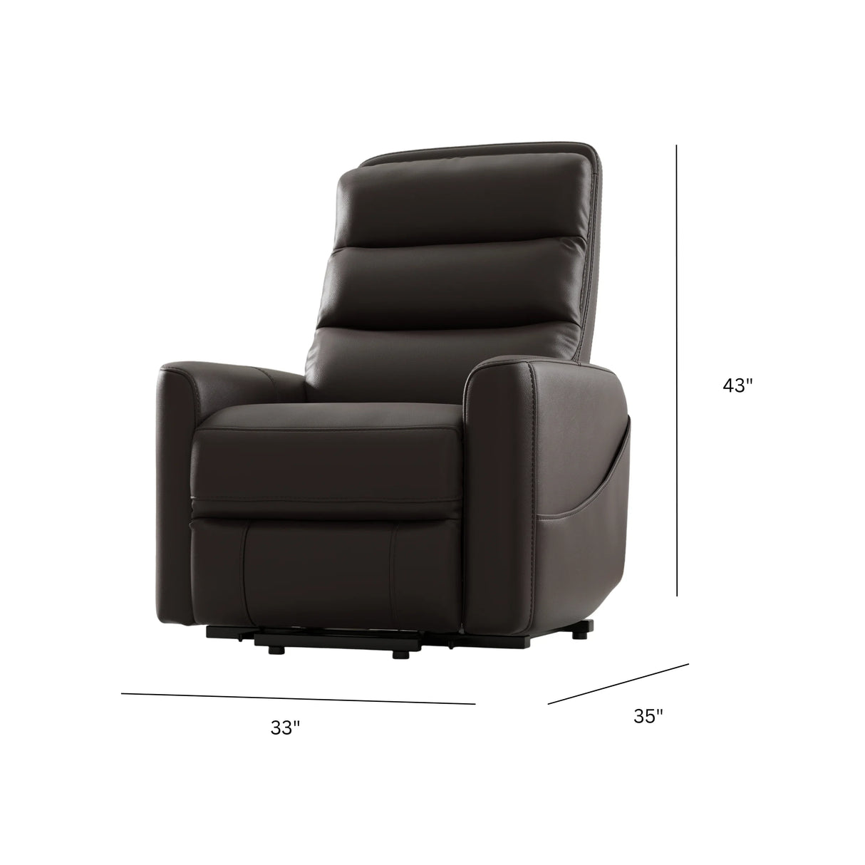Power Lift Faux Leather Recliner Chair With USB Charging - Omega Lifestyles